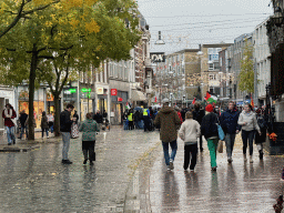 People at a pro-Palestina demonstration at the Burchtstraat street