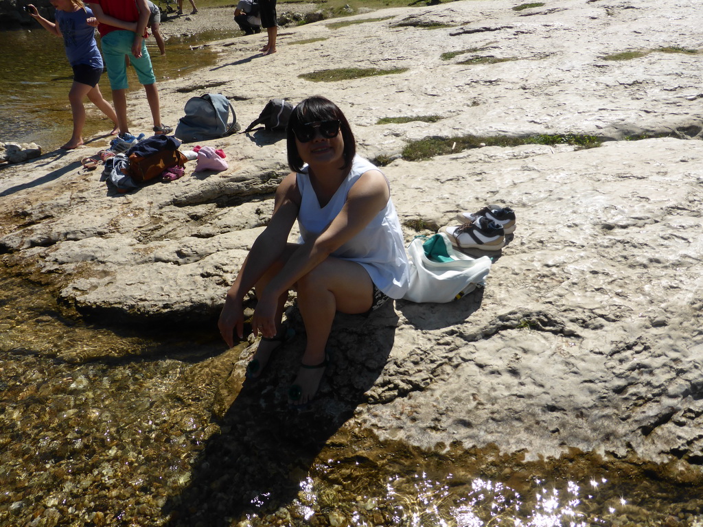 Miaomiao at the north side of the Gardon river