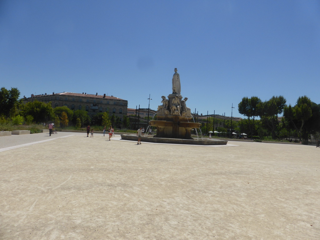 The Fontaine Pradier fountain at the Esplanade Charles-de-Gaulle square