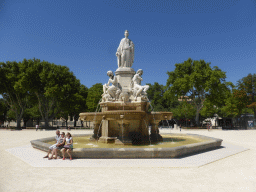 The Fontaine Pradier fountain at the Esplanade Charles-de-Gaulle square