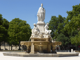 The Fontaine Pradier fountain at the Esplanade Charles-de-Gaulle square