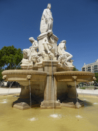 The Fontaine Pradier fountain at the Esplanade Charles-de-Gaulle square