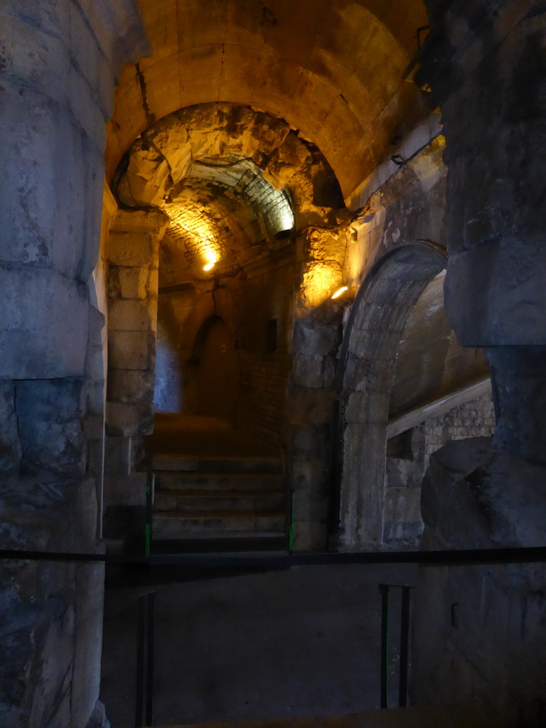 Walkway at the ground floor of the Arena of Nîmes