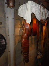 Armour in the Gladiator Room at the ground floor of the Arena of Nîmes