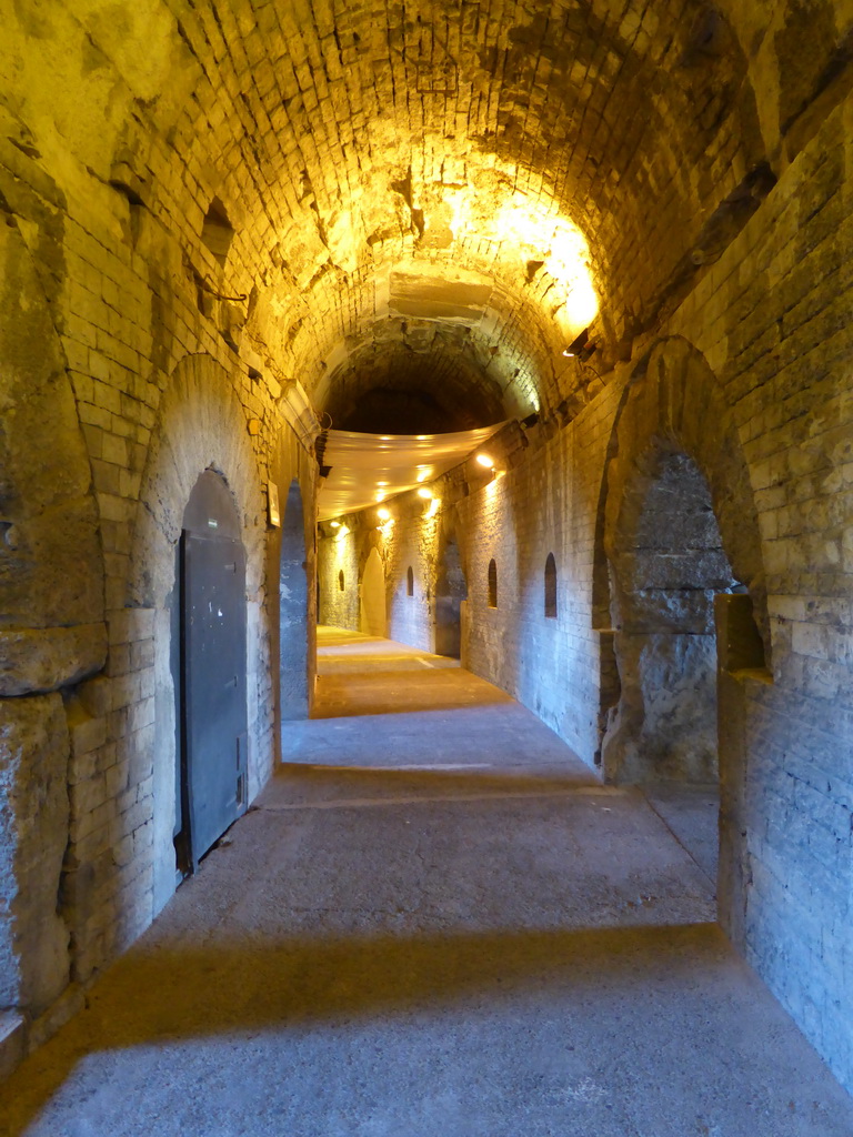Walkway at the ground floor of the Arena of Nîmes