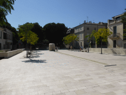 West side of the Place d`Assas square, with a fountain