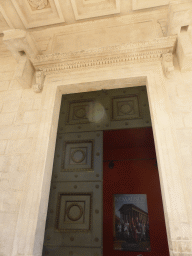 Entrance door to the Maison Carrée temple