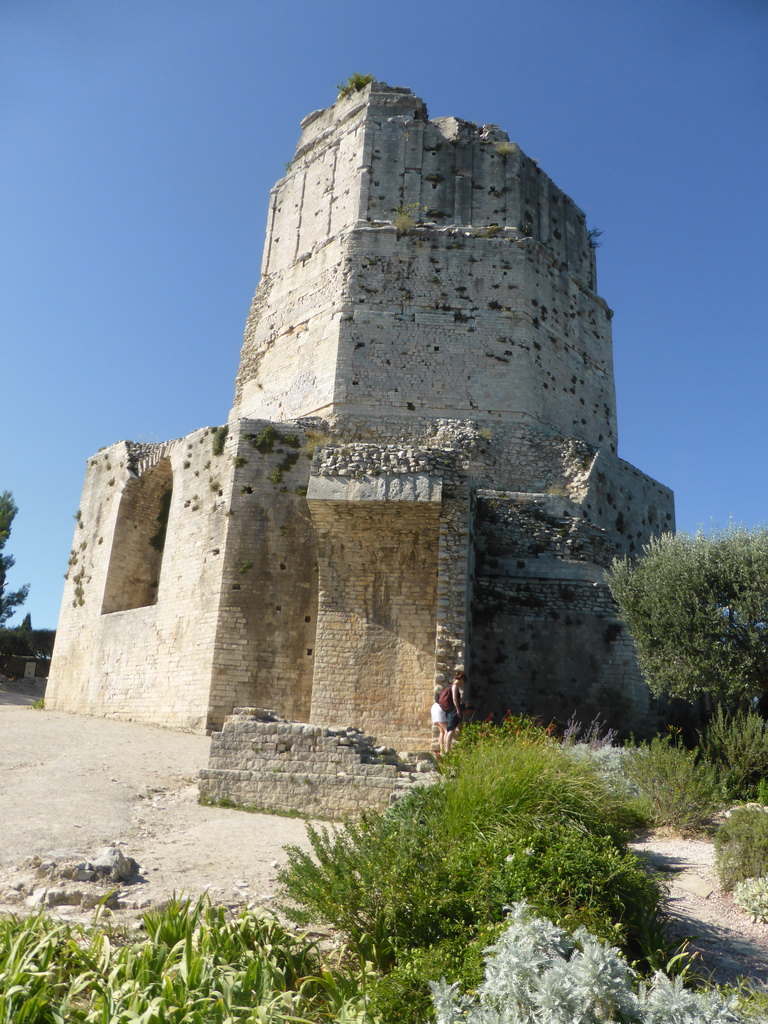The south side of the Tour Magne Tower, viewed from the Fountain Gardens