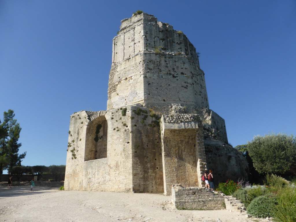 The south side of the Tour Magne Tower, viewed from the Fountain Gardens