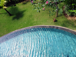 Pool at the entrance of our building at the Inaya Putri Bali hotel, viewed from the balcony of our room