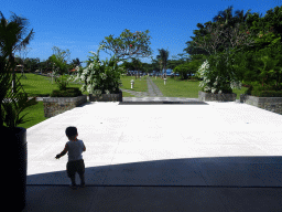 Max at the back side of the Ja`Jan Bistro restaurant at the Inaya Putri Bali hotel