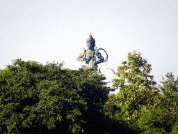 The Krishna & Arjuna statue at Peninsula Island, viewed from the beach of the Inaya Putri Bali hotel