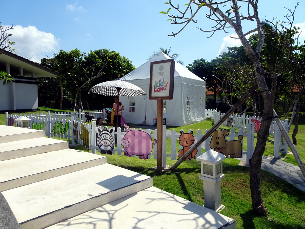 The `Kids Land` playground at the Inaya Putri Bali hotel