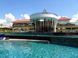 The swimming pool and the back side of the Inaya Putri Bali hotel