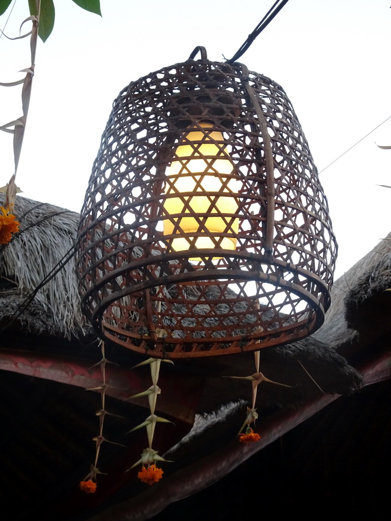 Lamps at the Bumbu Bali restaurant