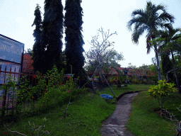 The garden of the Matsuri restaurant at the Bali Collection shopping mall