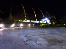 The lobby building of the Inaya Putri Bali hotel, by night