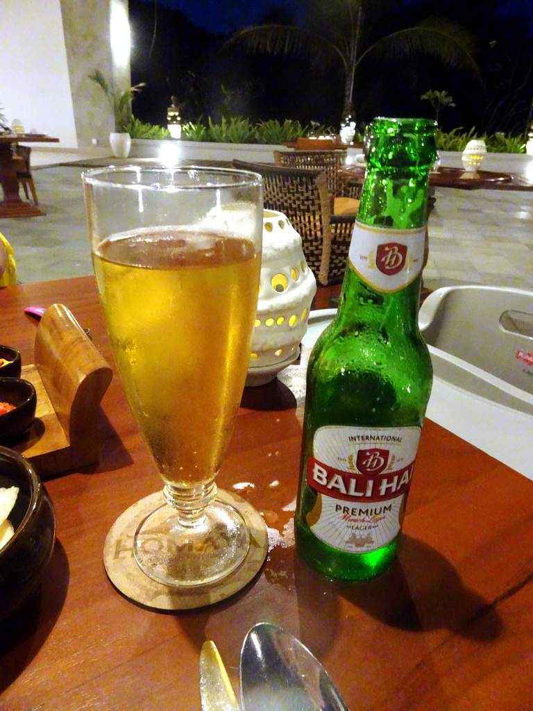 Bali Hai beer at the Homaya Restaurant of the Inaya Putri Bali hotel