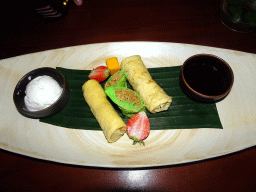 Dessert at the Homaya Restaurant of the Inaya Putri Bali hotel