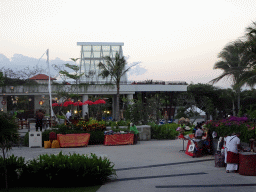 Market stalls at the Inaya Putri Bali hotel, at sunset