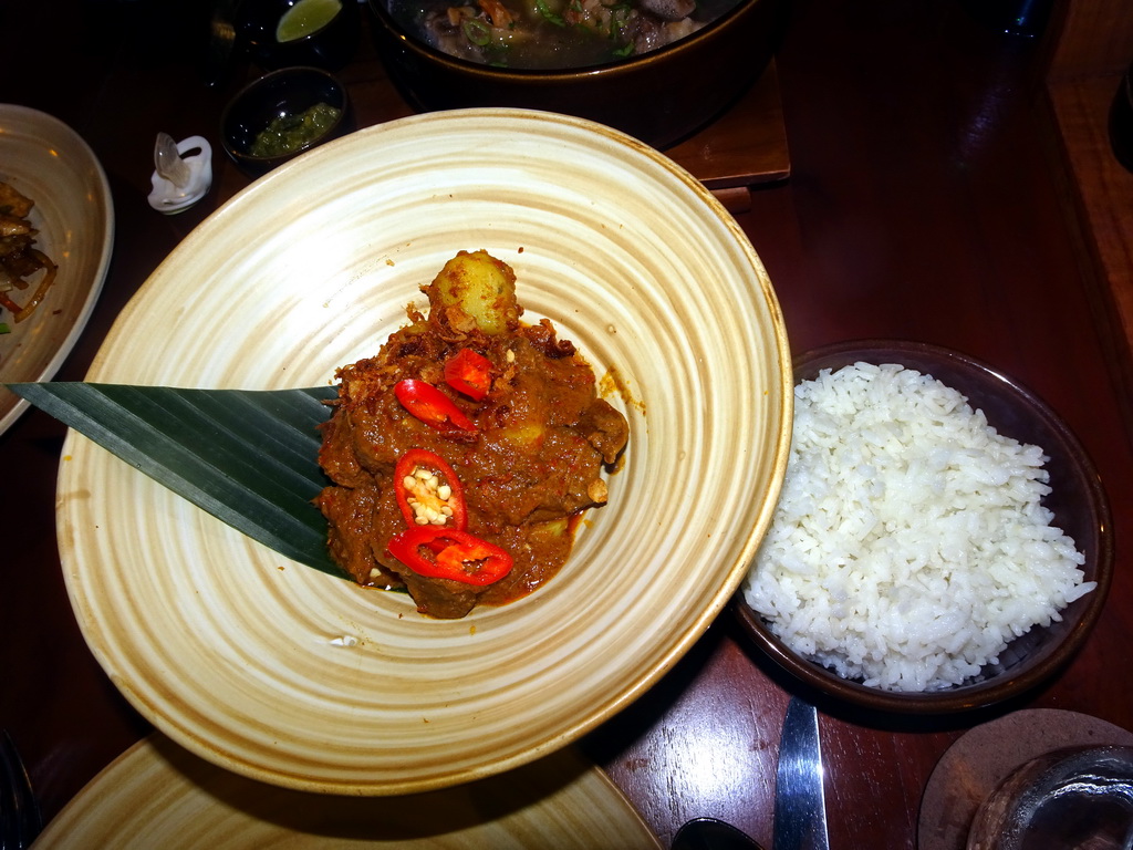 Dinner at the Homaya Restaurant of the Inaya Putri Bali hotel