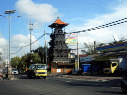 Temple at the west side of Nusa Dua, viewed from the taxi to Beraban