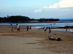 Peninsula Island and the beach of the Inaya Putri Bali hotel, during low tide