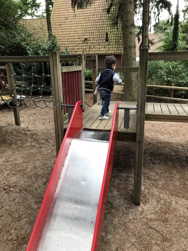 Max at the playground of the Roompot De Katjeskelder holiday park