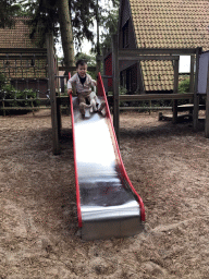 Max at the playground of the Roompot De Katjeskelder holiday park