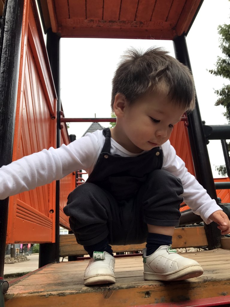 Max at the playground of the Roompot De Katjeskelder holiday park