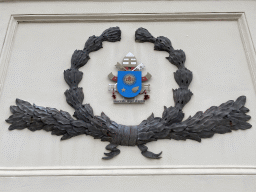 Coat of arms at the left front of the Oudenbosch Basilica