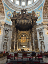 Back side of the altar and baldachin at the Oudenbosch Basilica