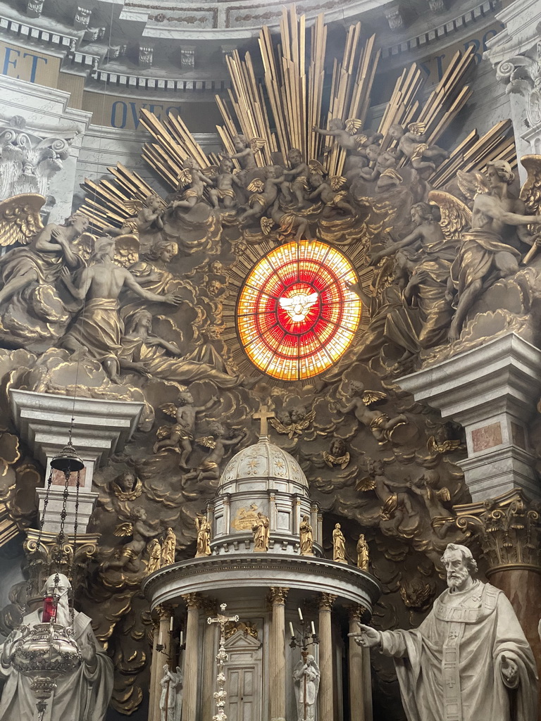 Top part of the high altar at the apse of the Oudenbosch Basilica