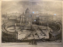 Drawing of St. Peter`s Basilica at the Oudenbosch Basilica
