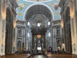 Nave, apse, baldachin and altar of the Oudenbosch Basilica