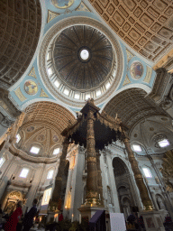 Altar, baldachin and dome of the Oudenbosch Basilica