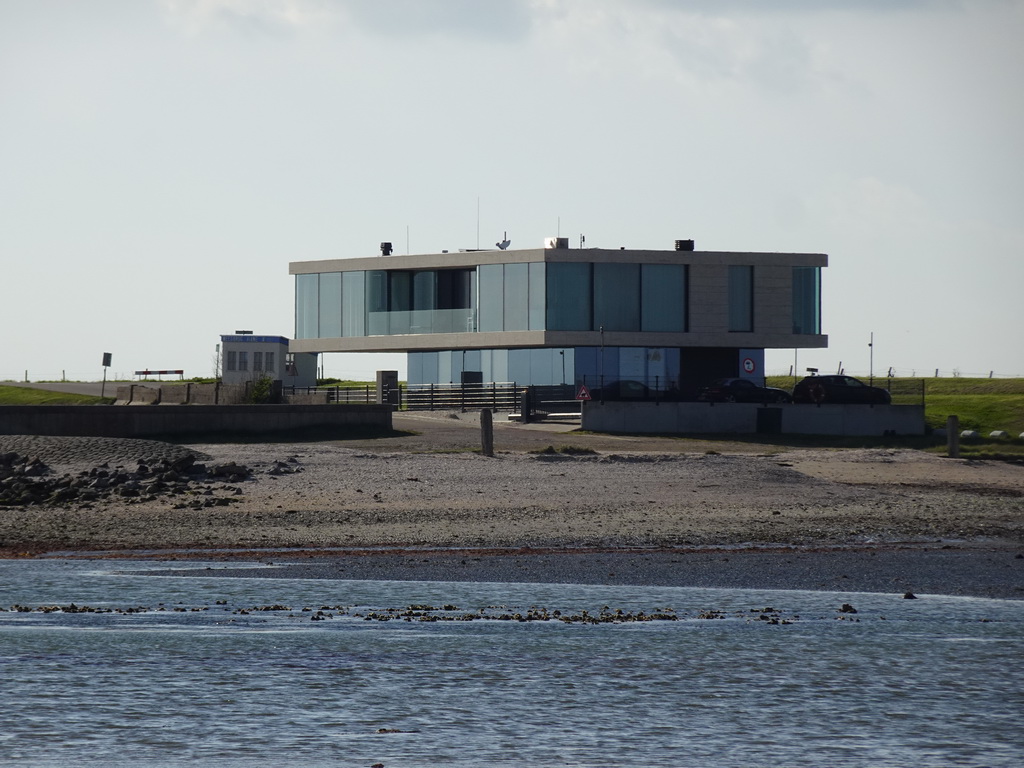 House and the Weegbrug Viane building at the Viane street, viewed from the Viane Beach