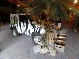 Jeep at the souvenir shop at the Headquarter area at ZooParc Overloon
