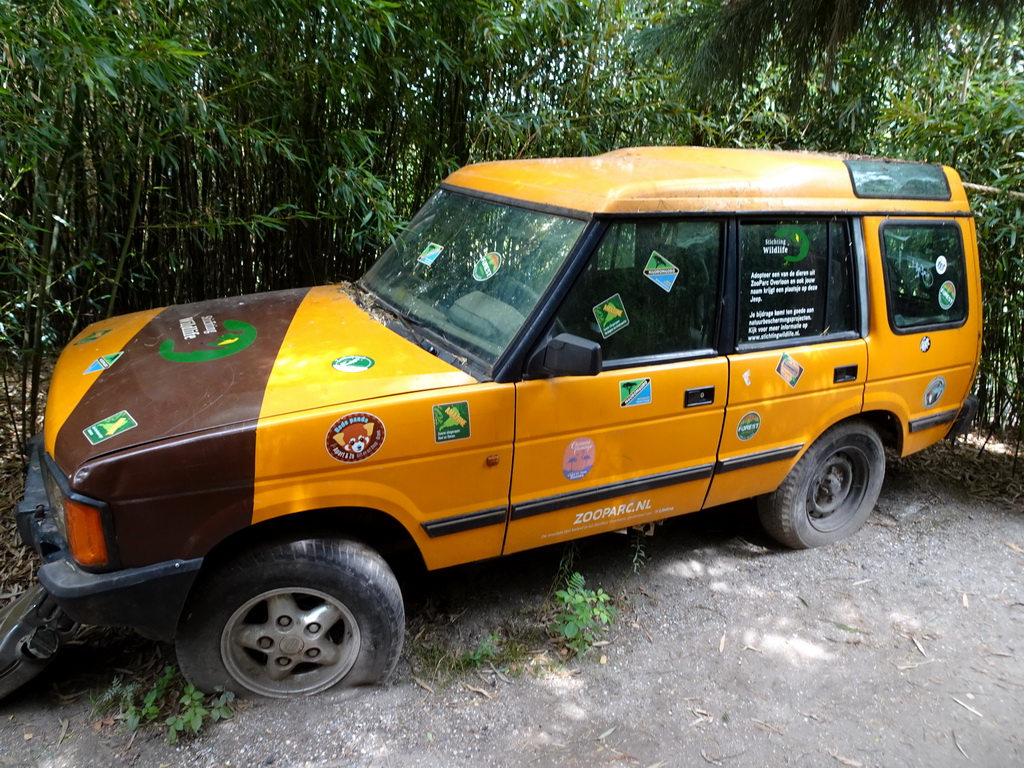 Jeep at the Ngorongoro area at ZooParc Overloon