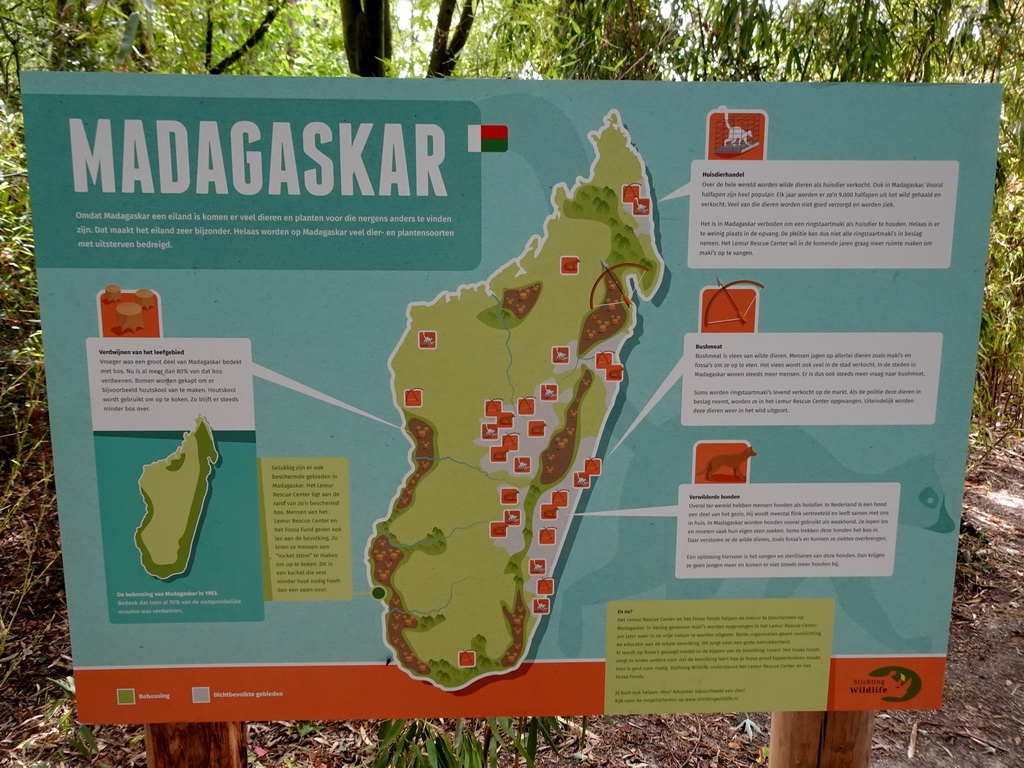 Information on Madagascar at the Madagascar area at ZooParc Overloon