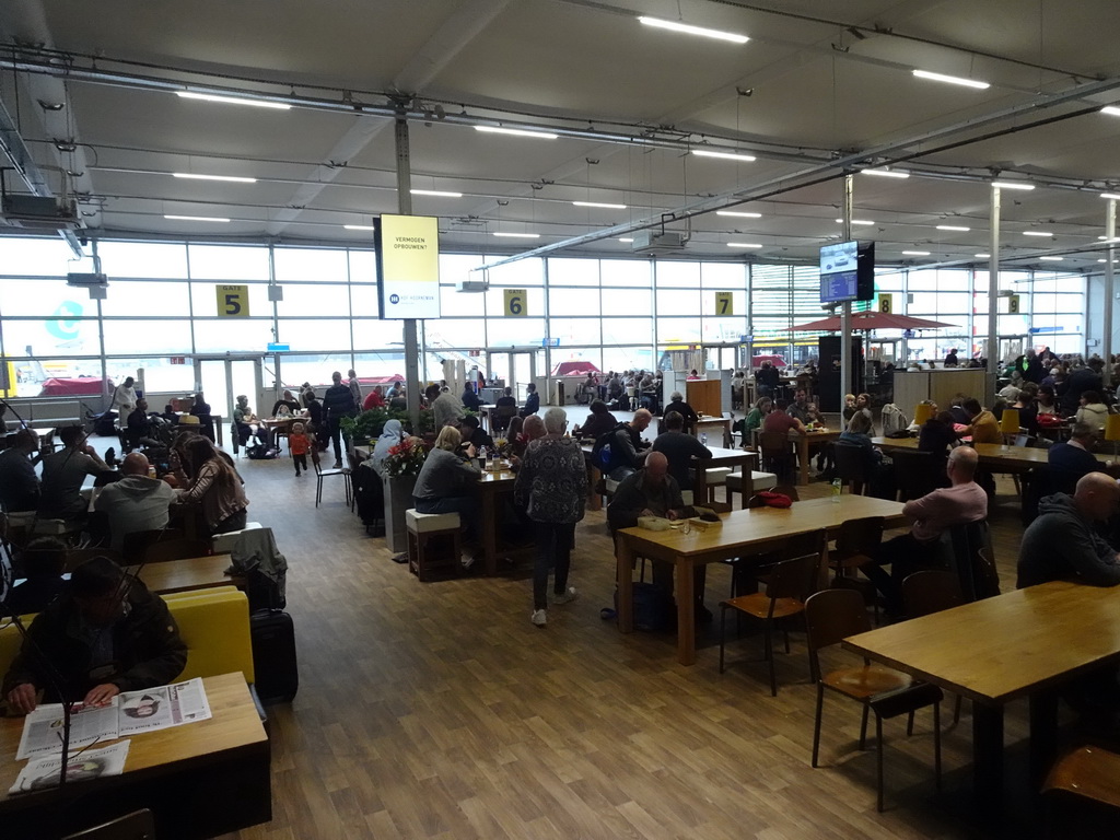 Departures Hall of the Rotterdam The Hague Airport