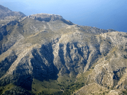 Mountains on the northwest side of Mallorca, viewed from the airplane from Rotterdam