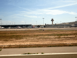 The Palma de Mallorca Airport, viewed from the airplane from Rotterdam