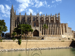 The south side of the Palma Cathedral, viewed from the Carrer del Moll street