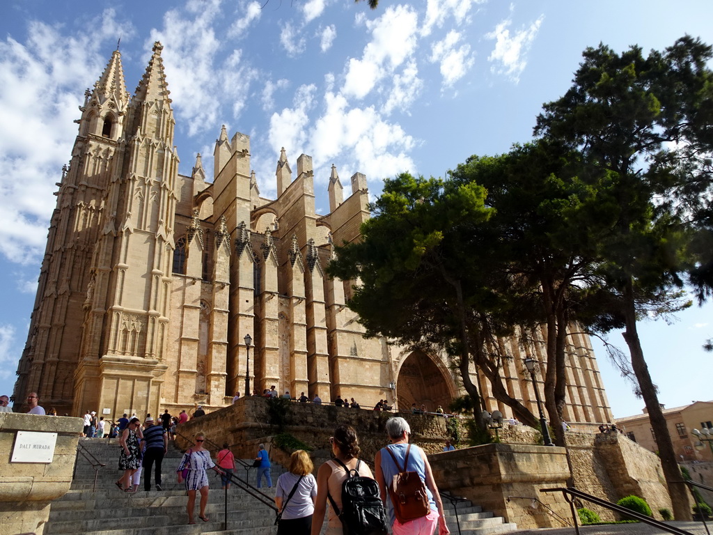 South side of the Palma Cathedral, viewed from the Passeig Dalt Murada street