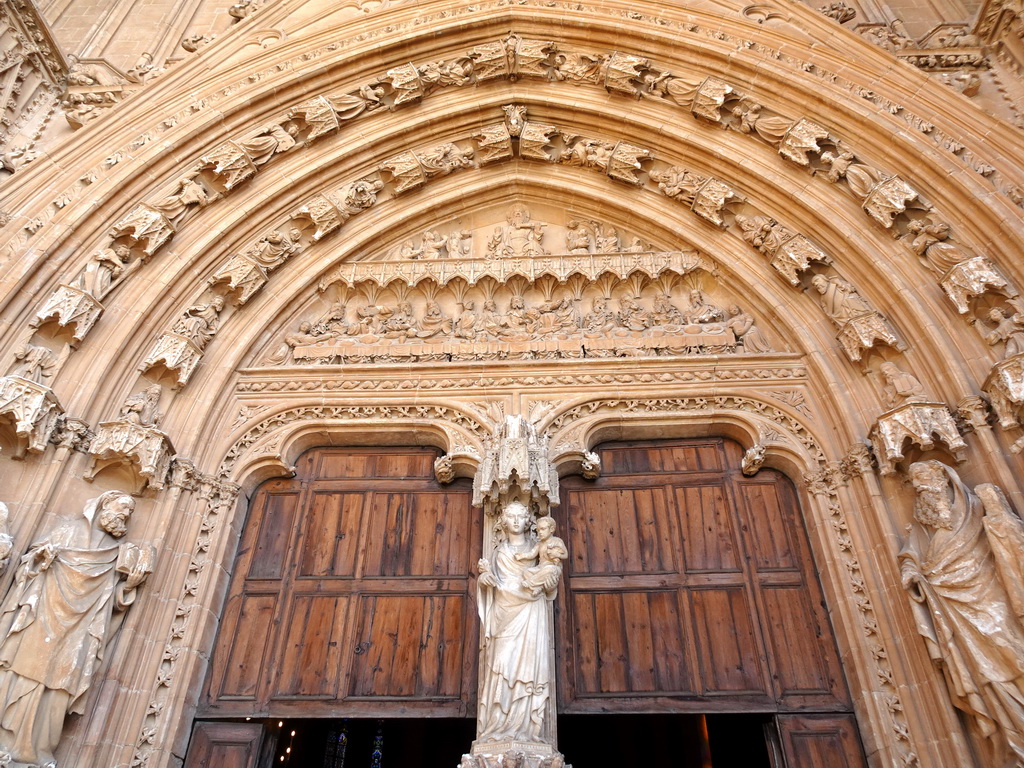 The Mirador Portal at the south side of the Palma Cathedral at the Carrer del Mirador street