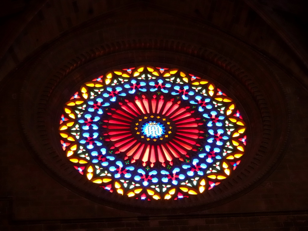 Rose window at the Palma Cathedral