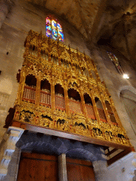 Decorations above the inside of the Mirador Portal at the Palma Cathedral