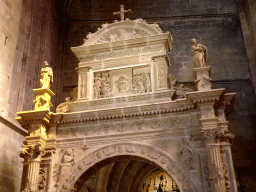 Top part of the gate to the Atrium of the Vermells` Sacristy at the Palma Cathedral