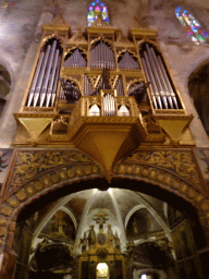 Organ above the gate to the Chapel of Our Lady of Piety at the Palma Cathedral